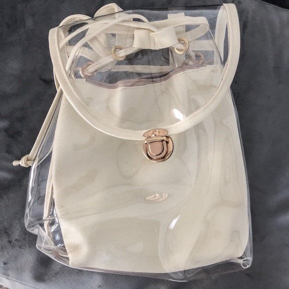 Clear Drawstring Backpack - Picture 2 of 4